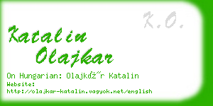 katalin olajkar business card
